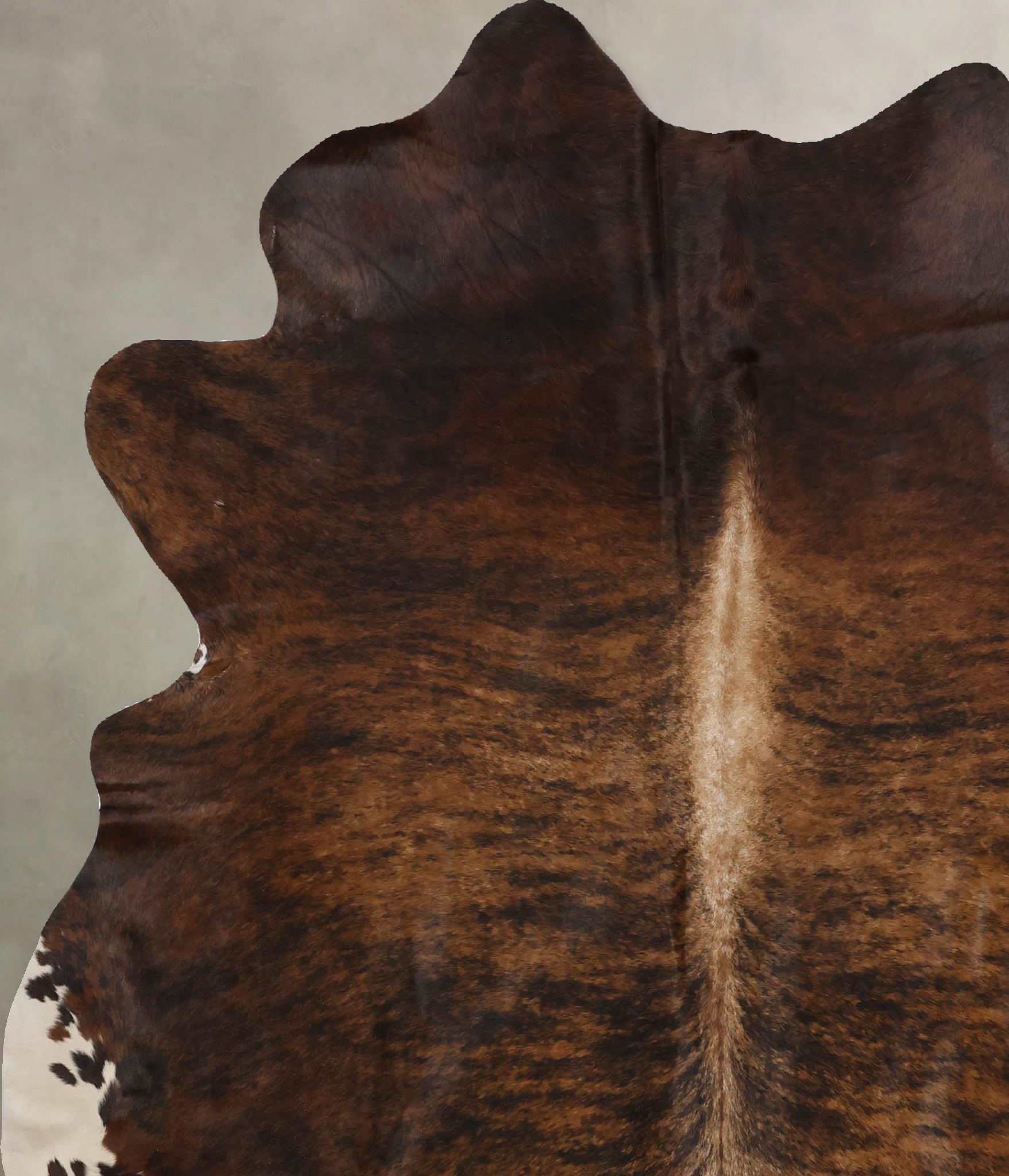 Dark Brindle Cowhide Rug #B10639