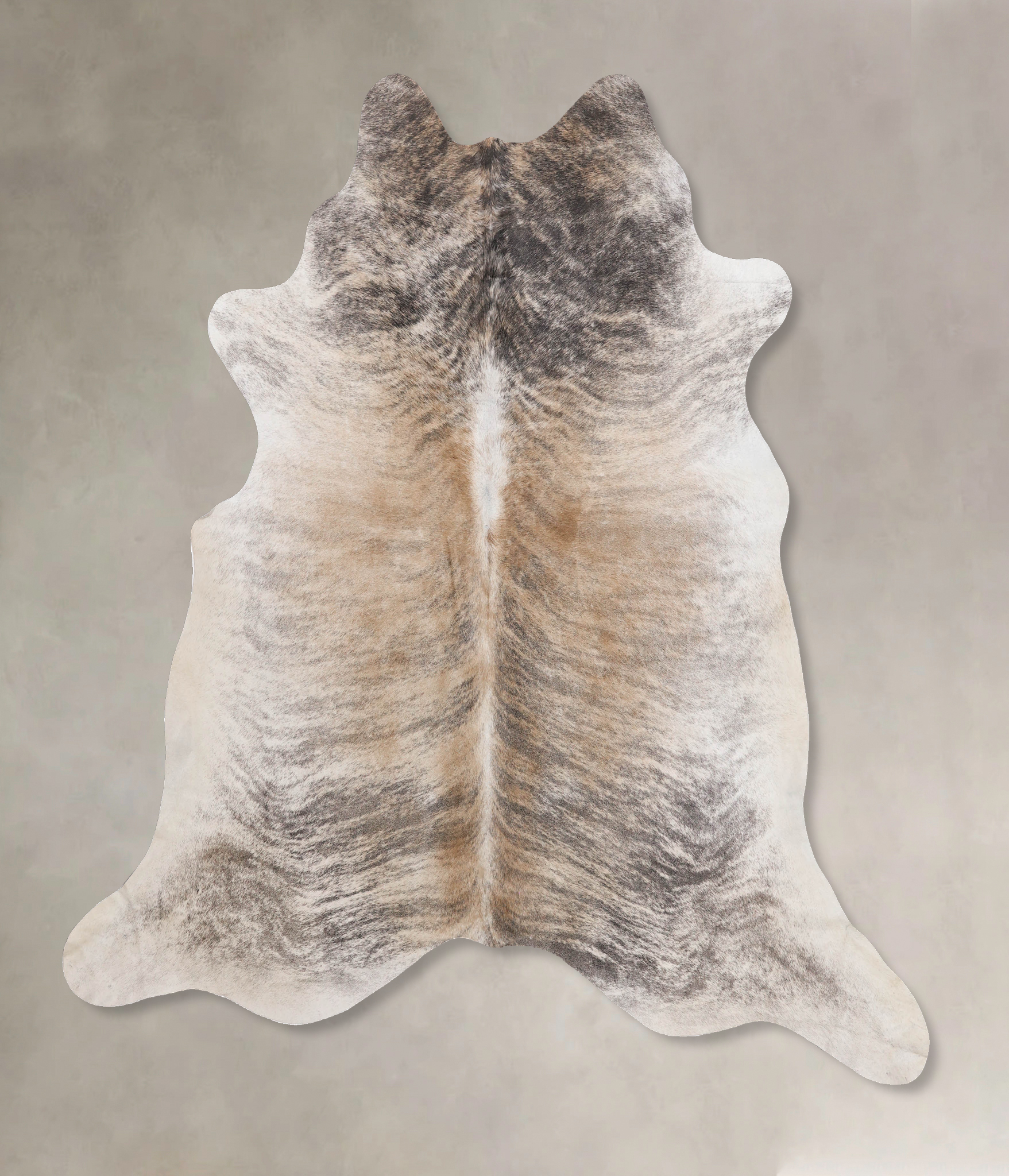 Grey Brindle Cowhide Rug #B10644