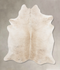 Beige X-Large Brazilian Cowhide Rug 6'10