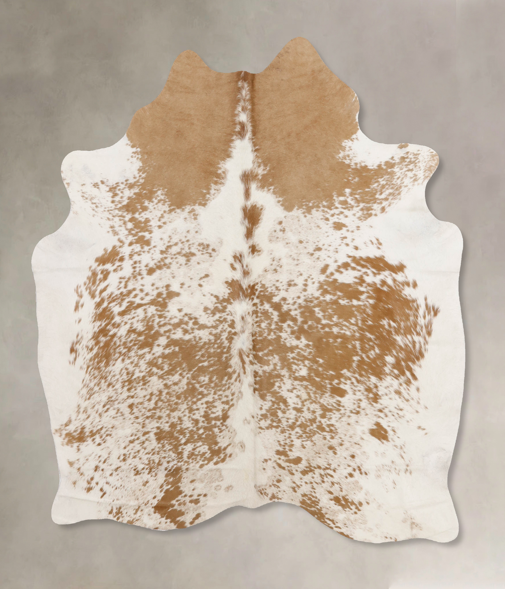 Beige and White Cowhide Rug #B10658