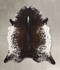 Salt and Pepper Brown XX-Large Brazilian Cowhide Rug 8'3