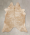 Beige XX-Large Brazilian Cowhide Rug 7'4