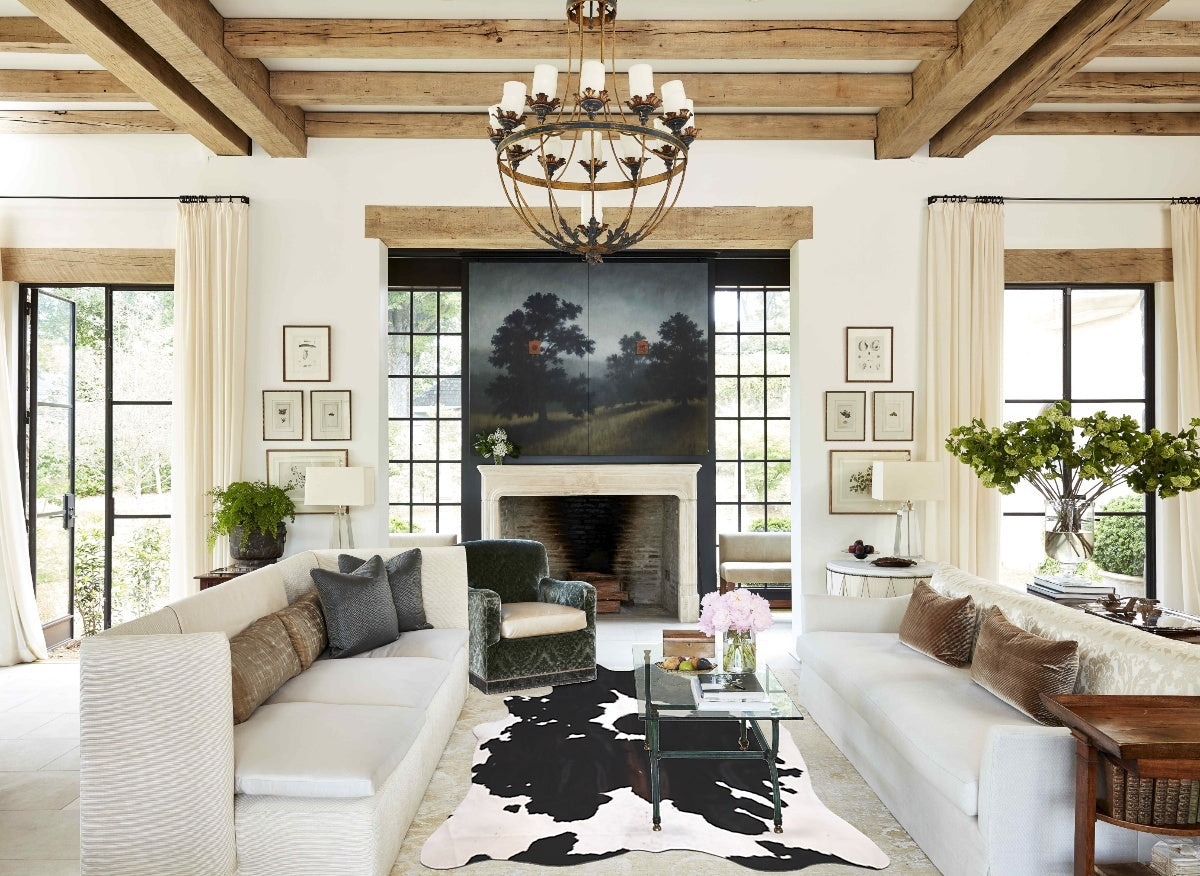 Black and White Cowhide Rug #B10700