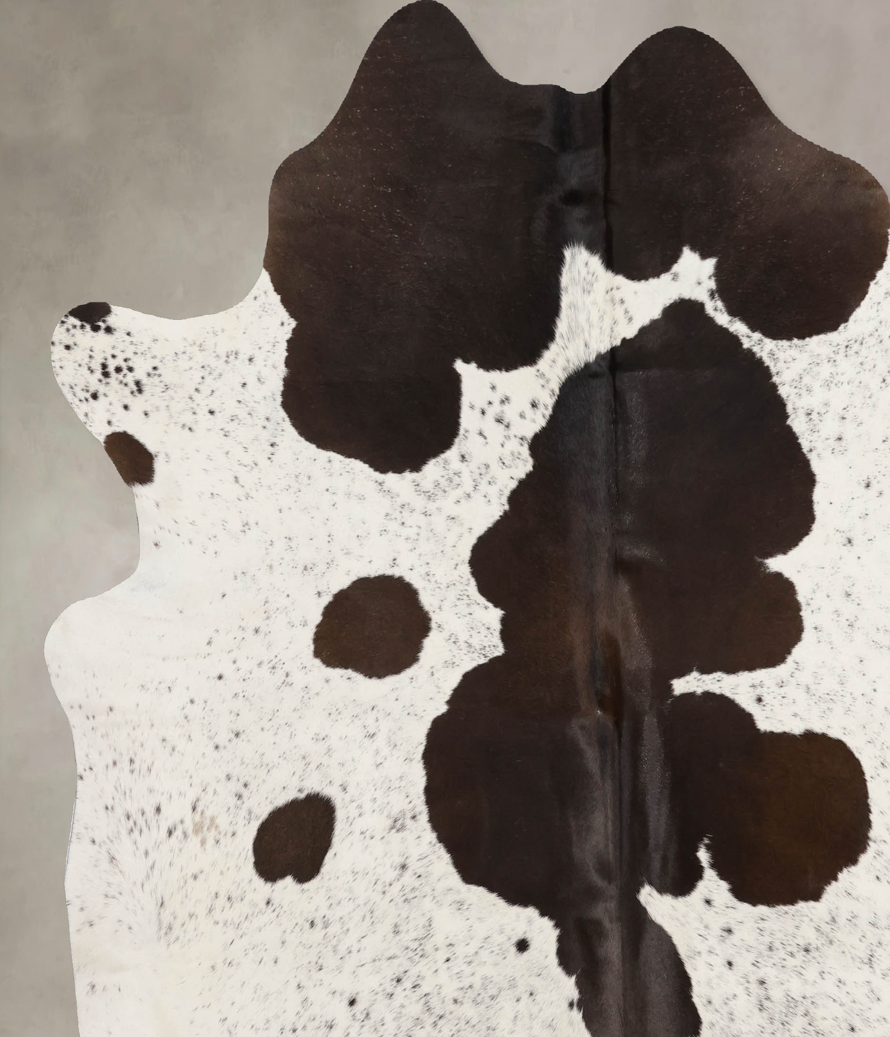 Chocolate and White Cowhide Rug #B10731