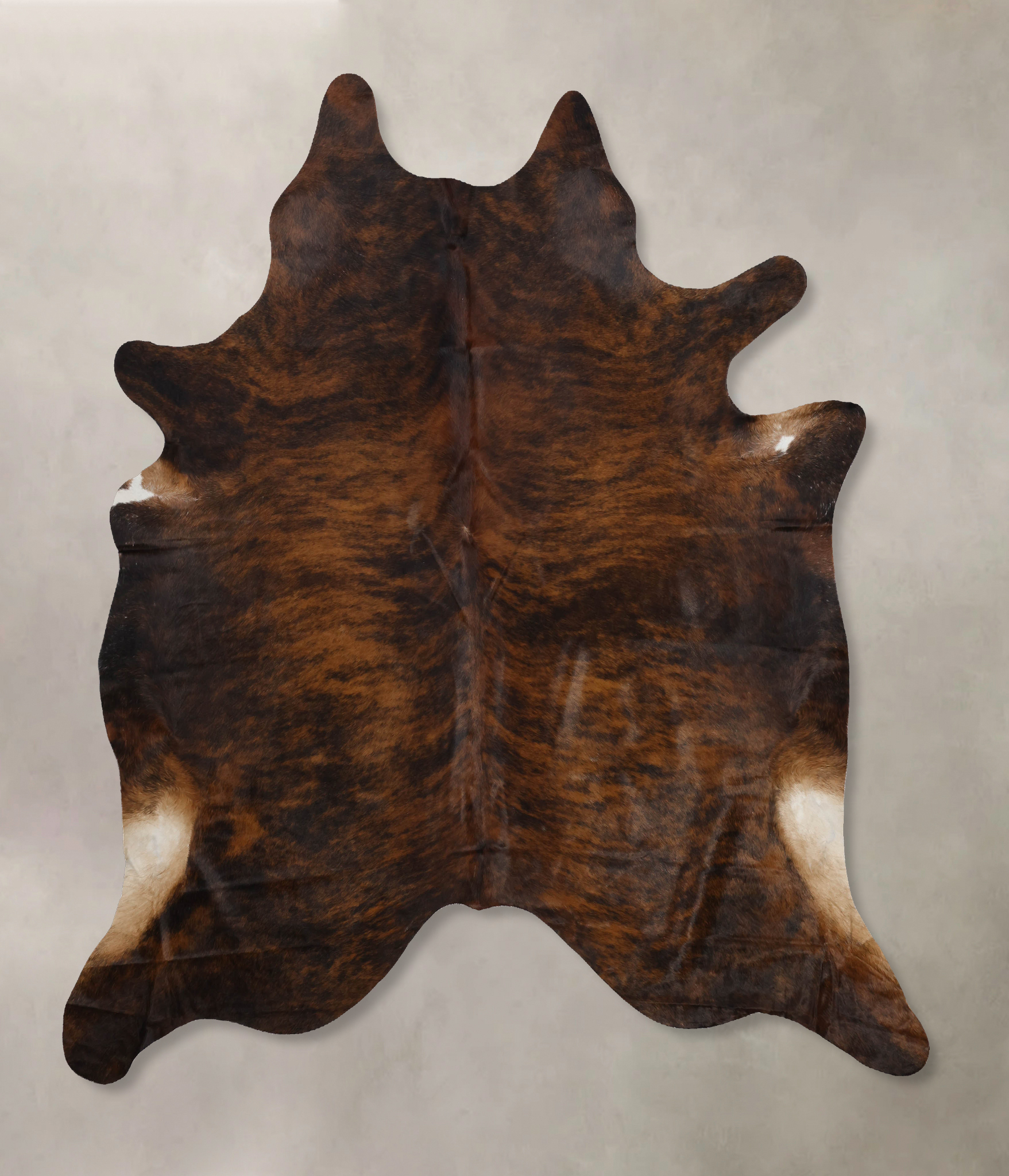 Dark Brindle Cowhide Rug #B10736