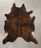 Dark Brindle XX-Large Brazilian Cowhide Rug 8'3