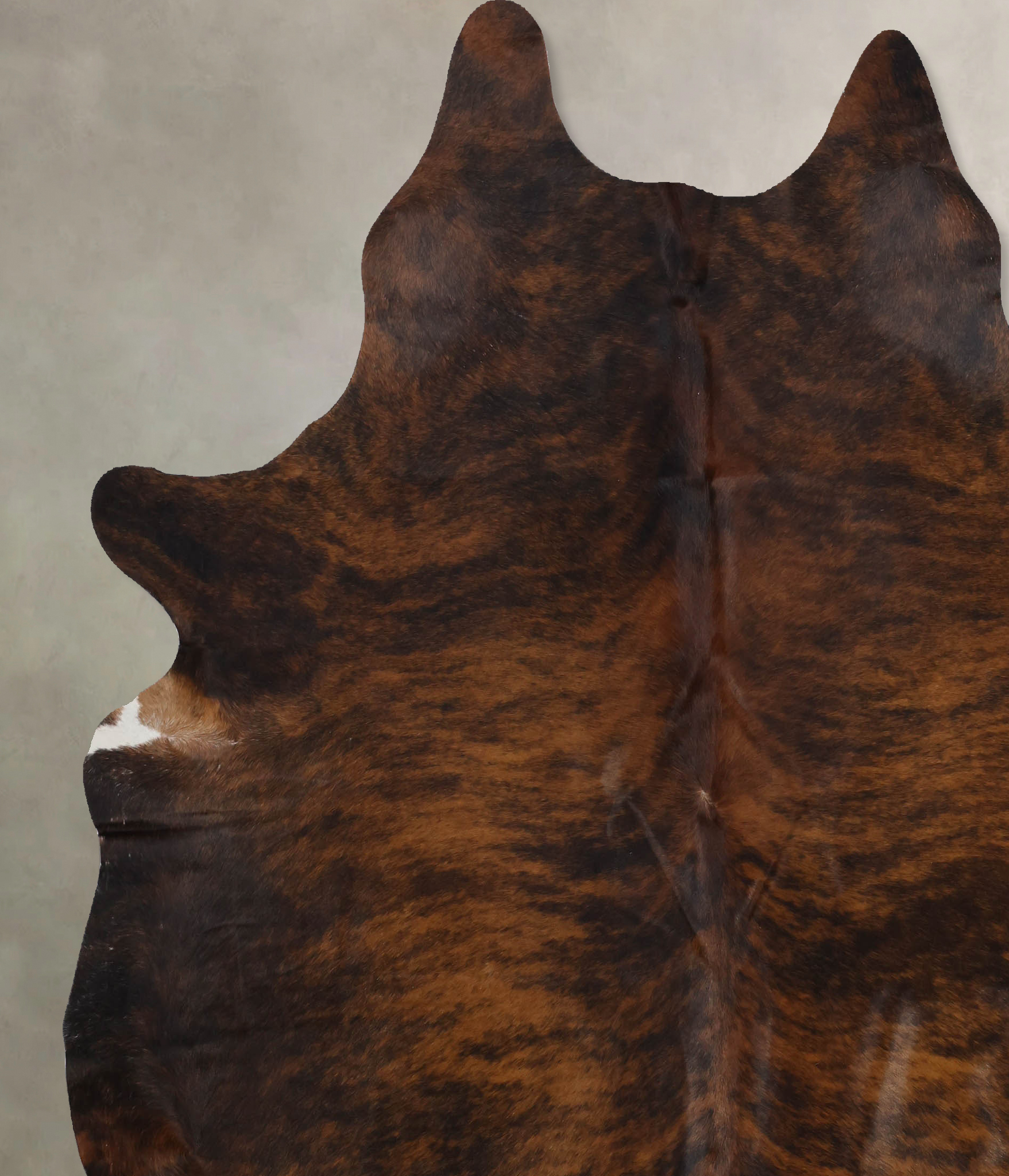 Dark Brindle Cowhide Rug #B10736