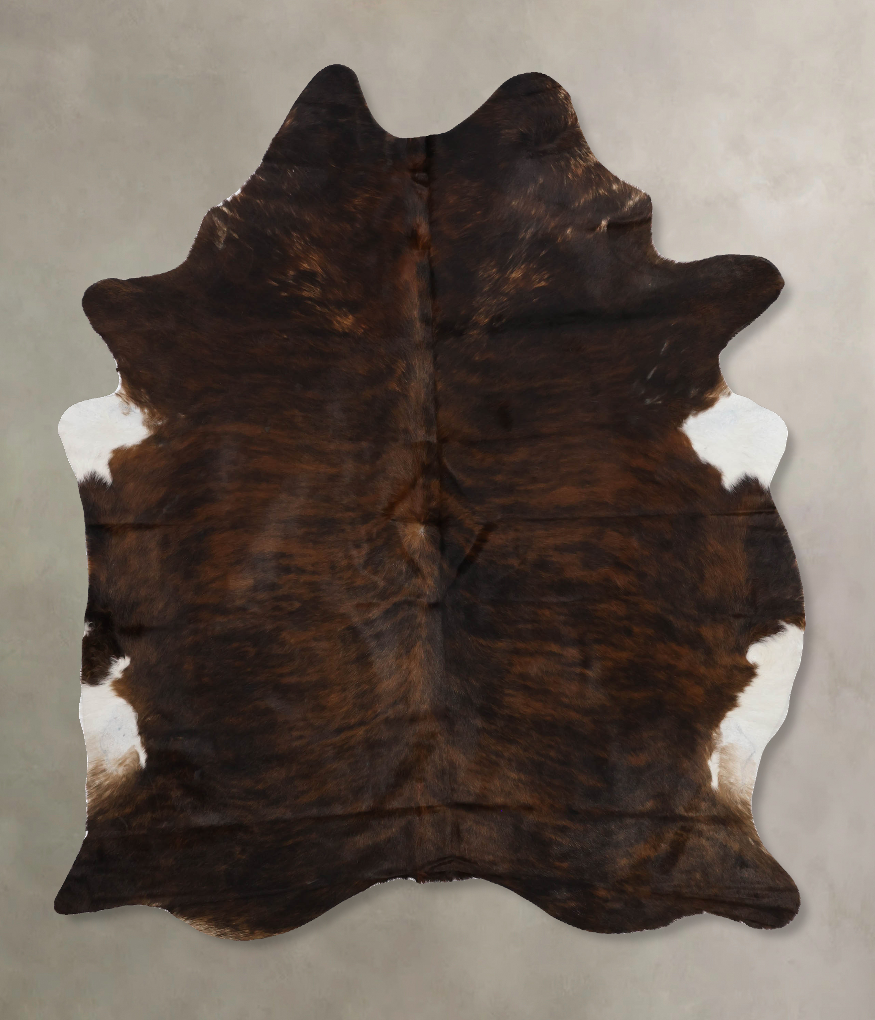 Dark Brindle Cowhide Rug #B10737