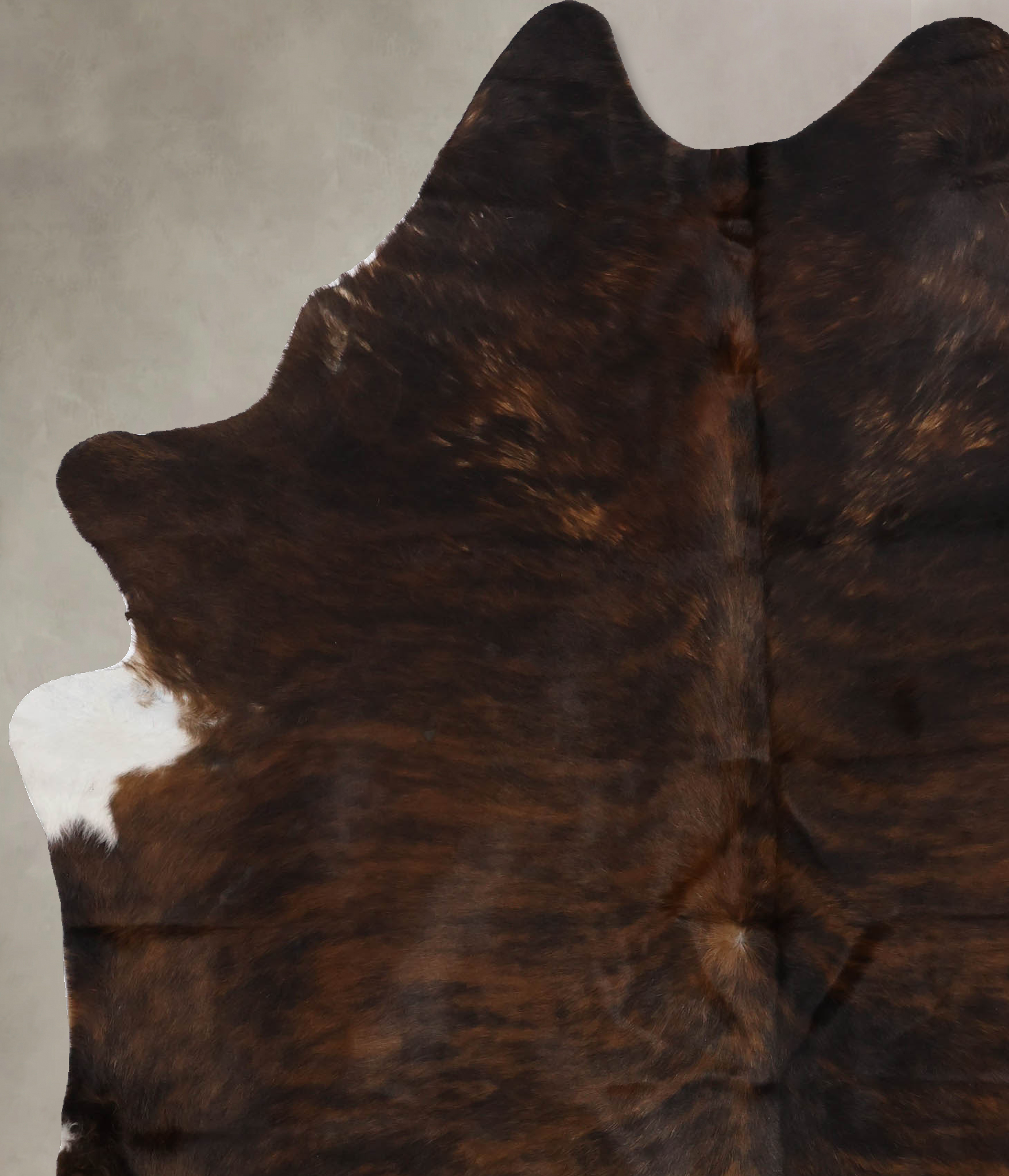 Dark Brindle Cowhide Rug #B10737