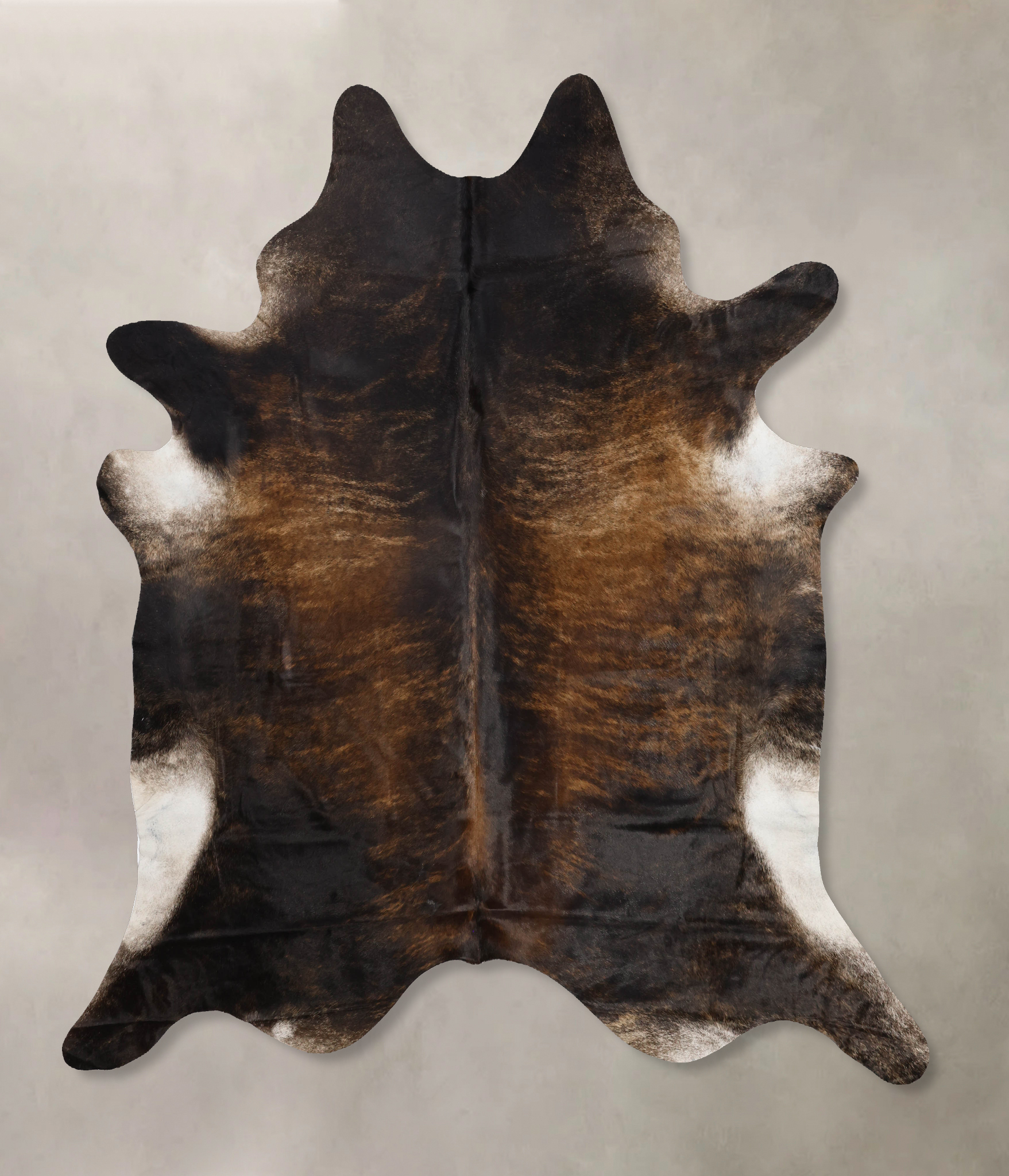 Dark Brindle Cowhide Rug #B10738