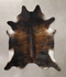 Dark Brindle XX-Large Brazilian Cowhide Rug 8'6