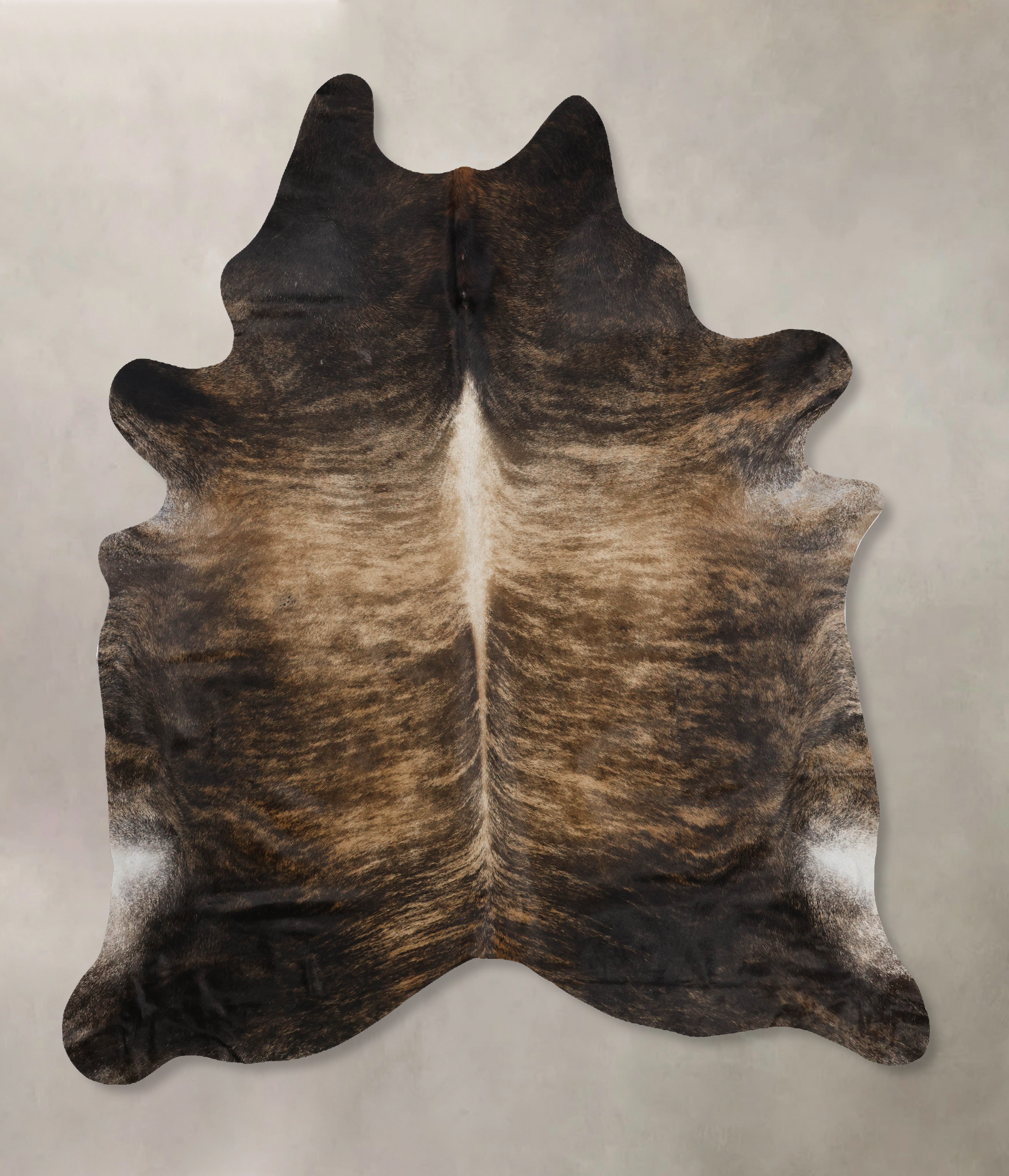 Dark Brindle Cowhide Rug #B10740