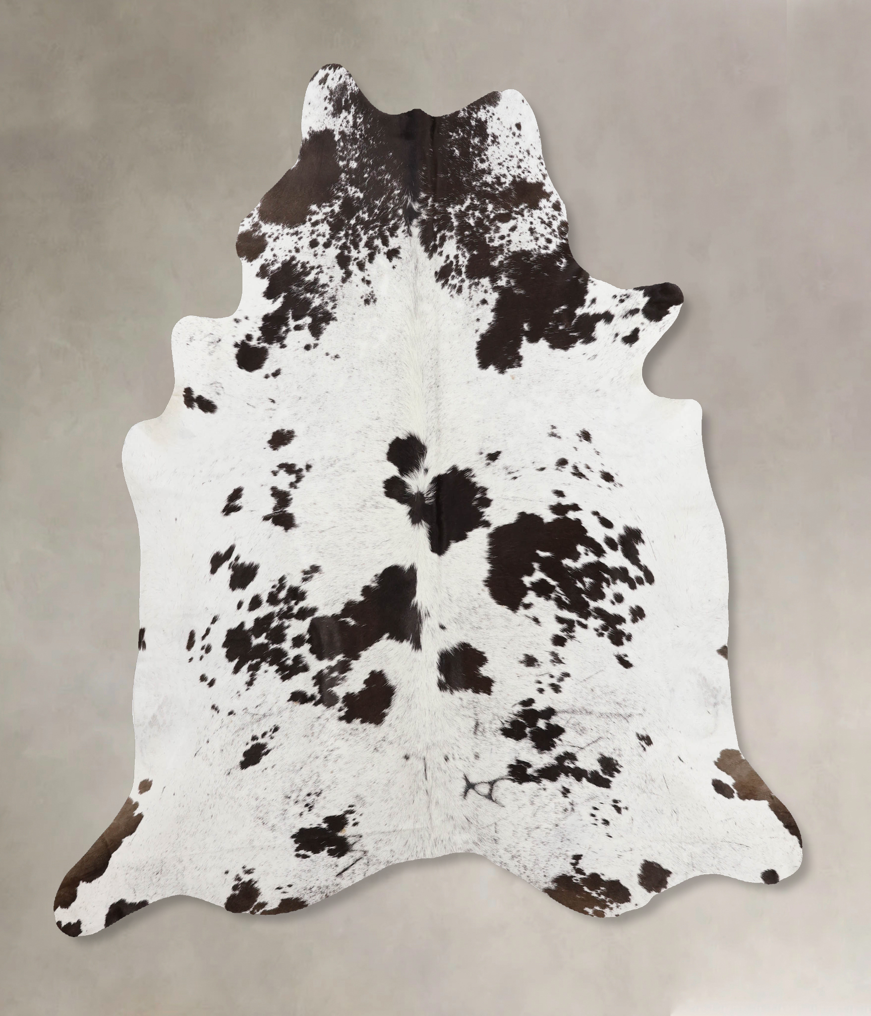 Salt and Pepper Black Cowhide Rug #B10741