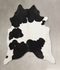 Black and White X-Large Brazilian Cowhide Rug 6'11