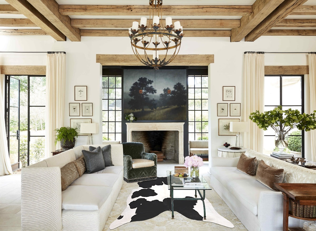 Black and White Cowhide Rug #B10746