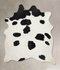 Black and White Large Brazilian Cowhide Rug 6'11