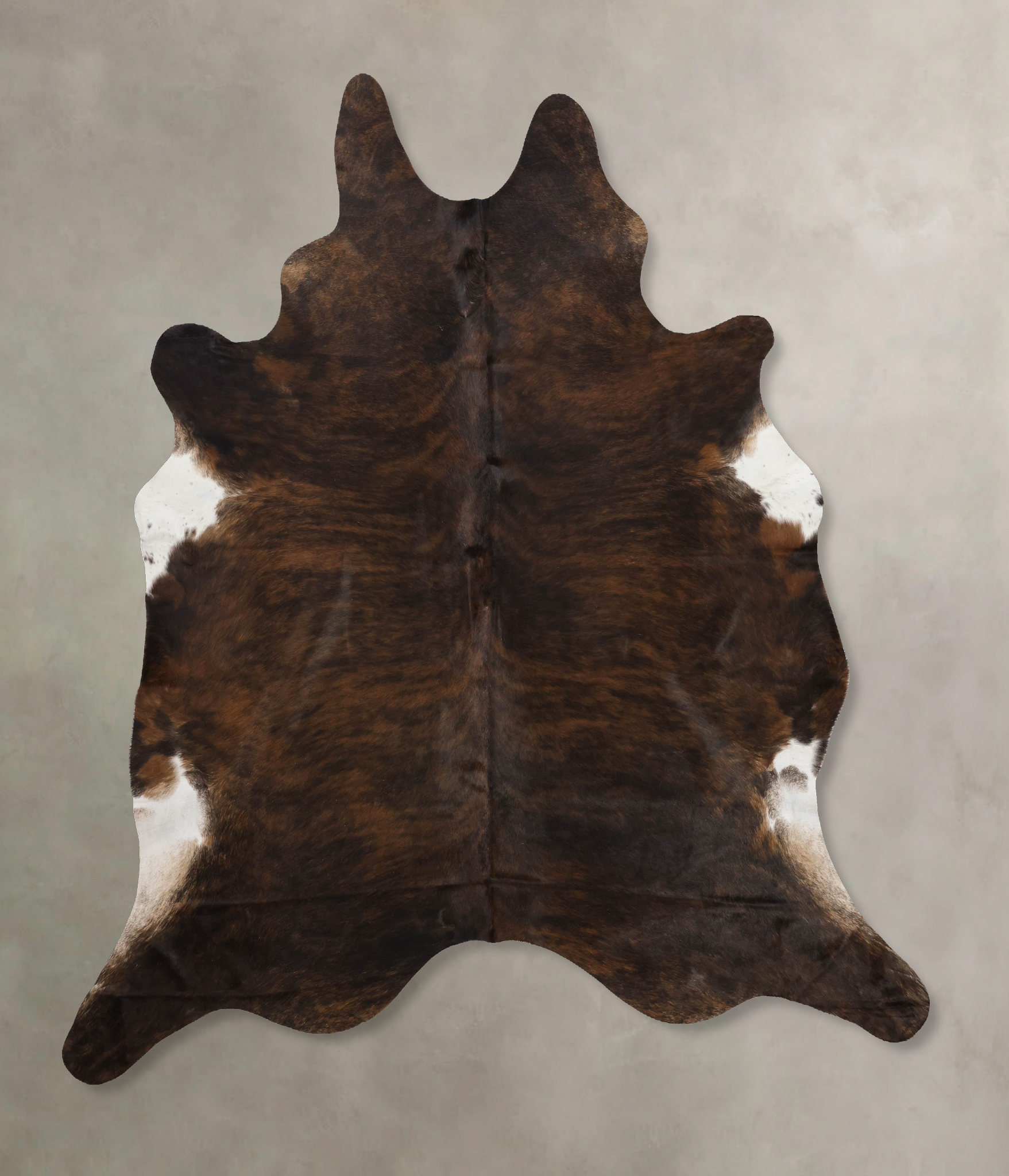 Dark Brindle Cowhide Rug #B10756