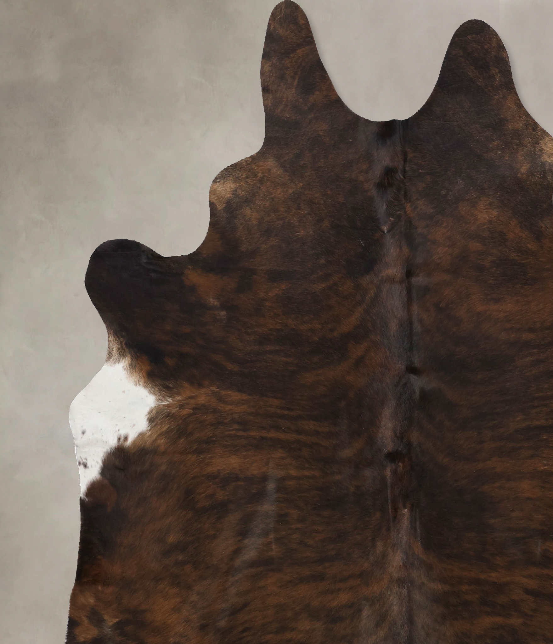 Dark Brindle Cowhide Rug #B10756