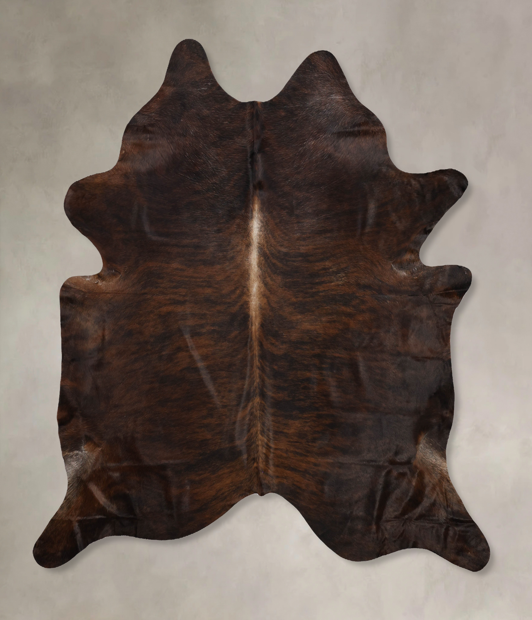 Dark Brindle Cowhide Rug #B10757