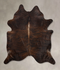 Dark Brindle XX-Large Brazilian Cowhide Rug 8'6