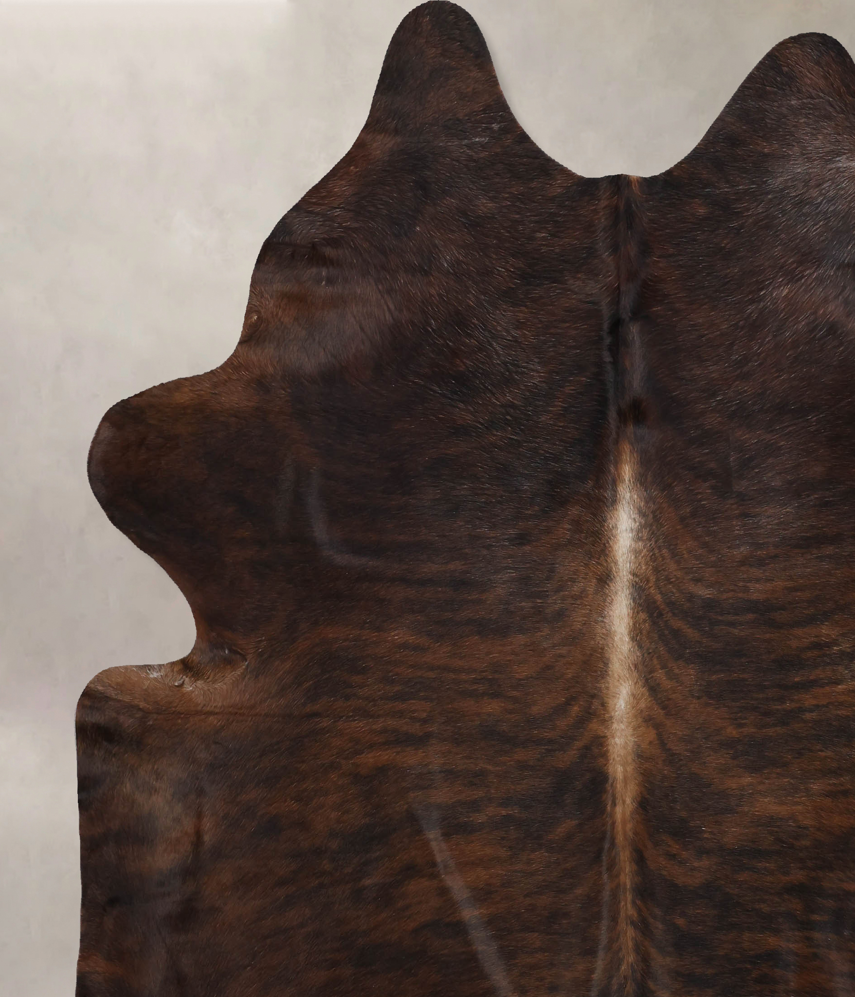 Dark Brindle Cowhide Rug #B10757