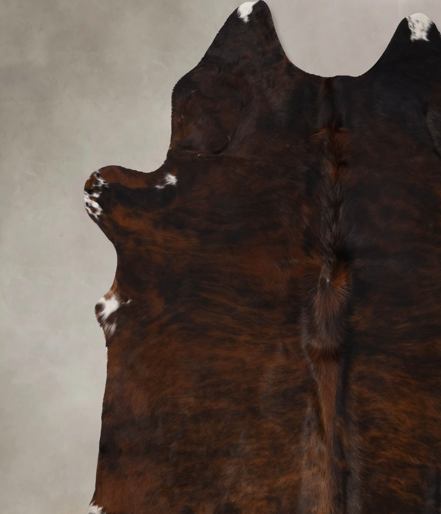 Dark Brindle Cowhide Rug #B10758