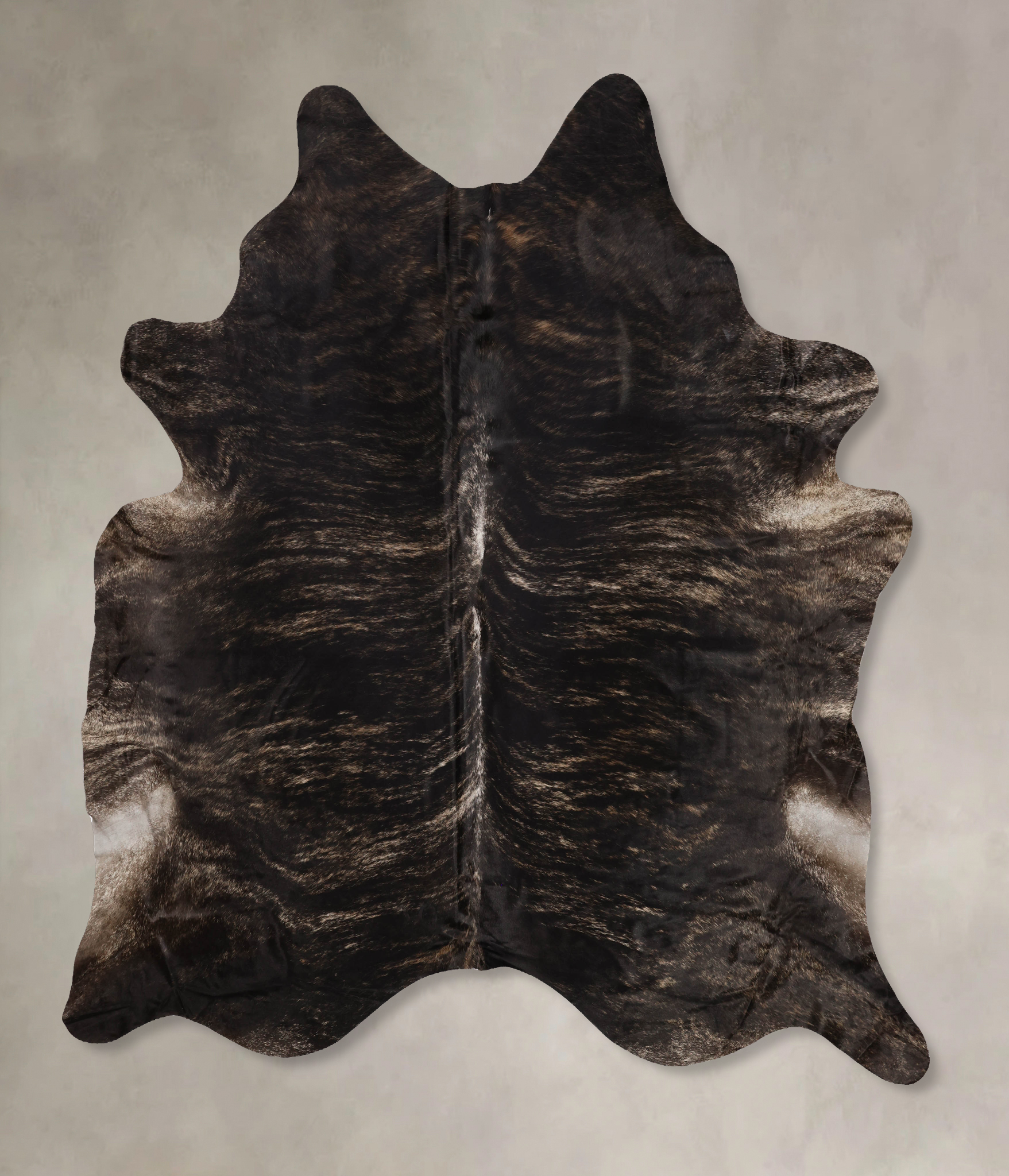 Dark Brindle Cowhide Rug #B10759