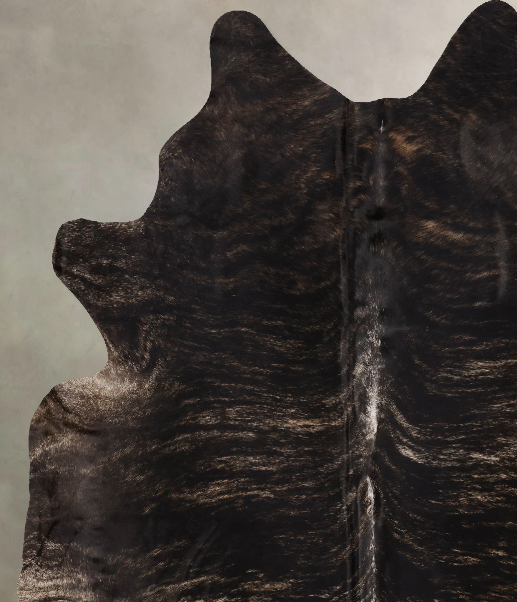 Dark Brindle Cowhide Rug #B10759