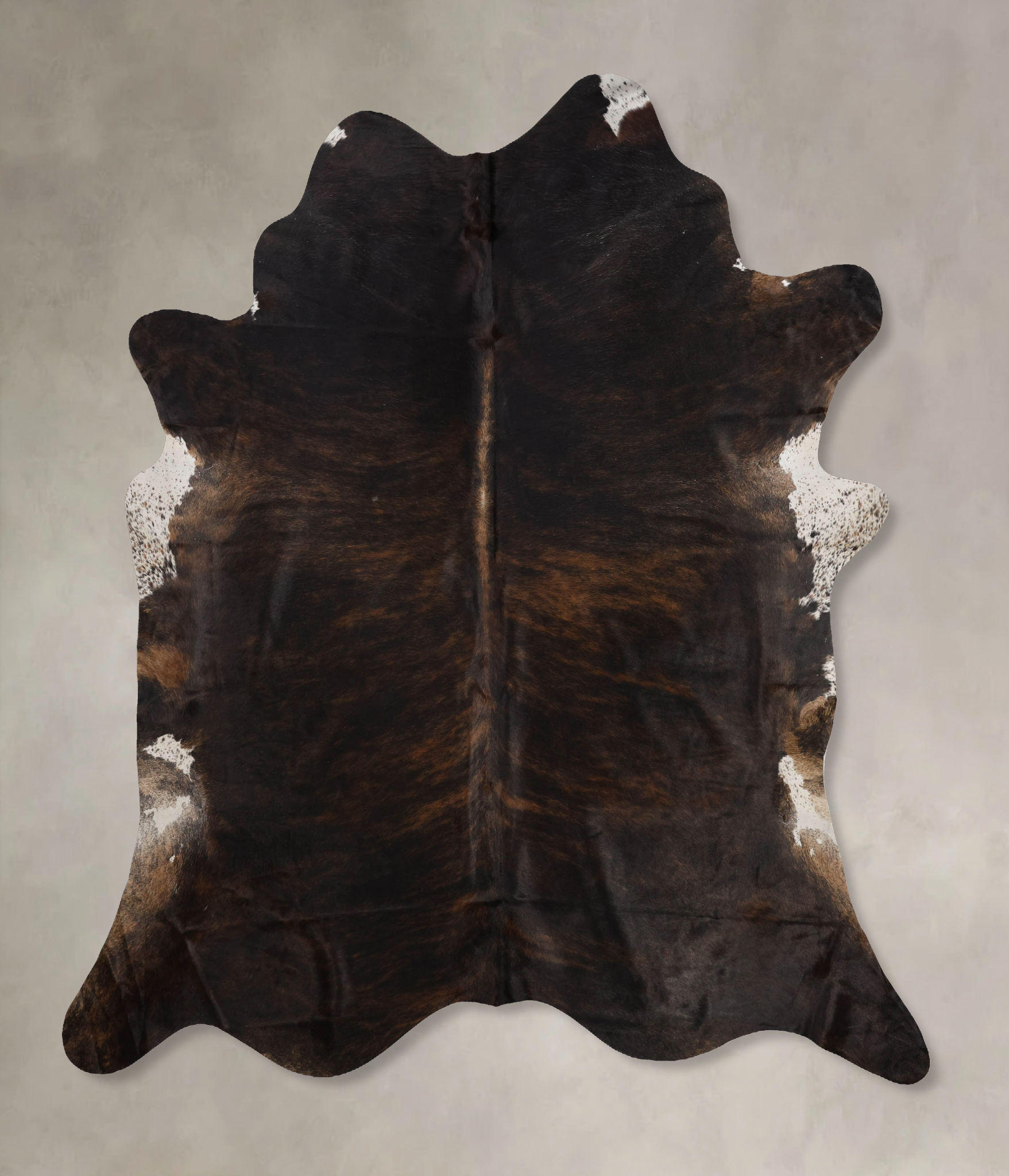 Dark Brindle Cowhide Rug #B10761