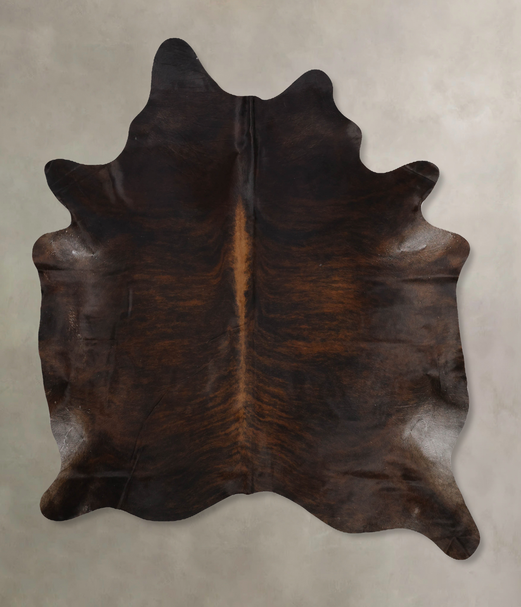 Dark Brindle Cowhide Rug #B10764