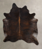 Dark Brindle X-Large Brazilian Cowhide Rug 7'11