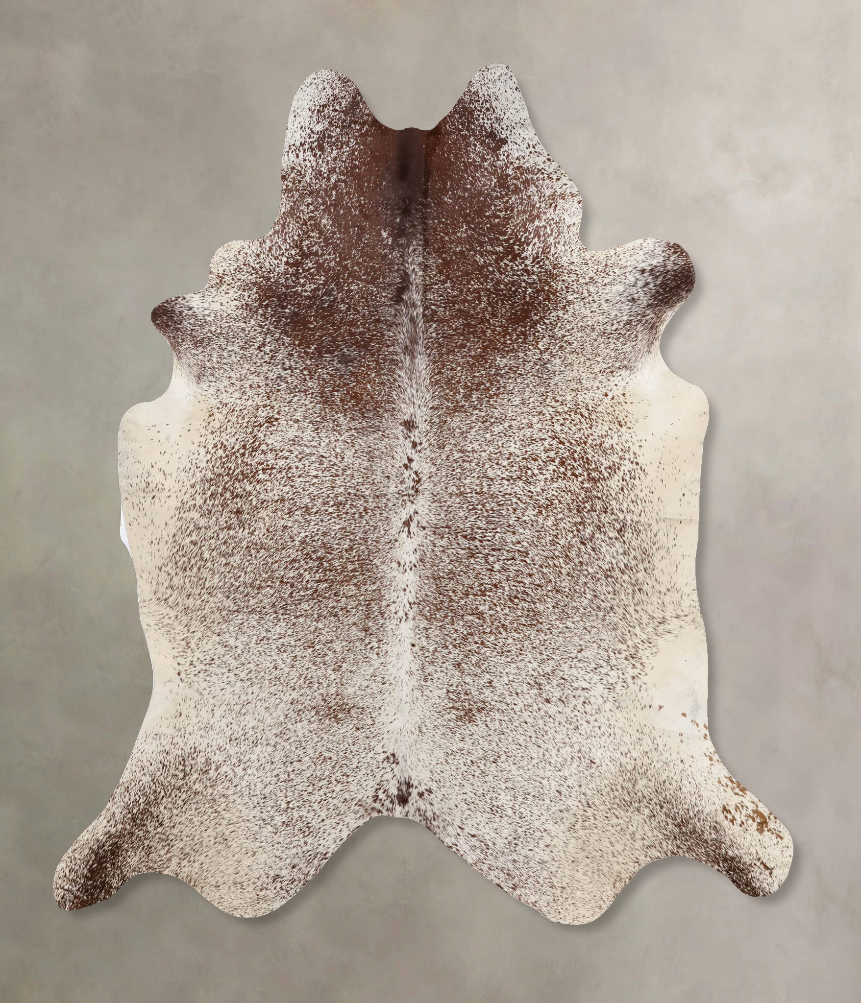 Salt and Pepper Brown Cowhide Rug #B10807