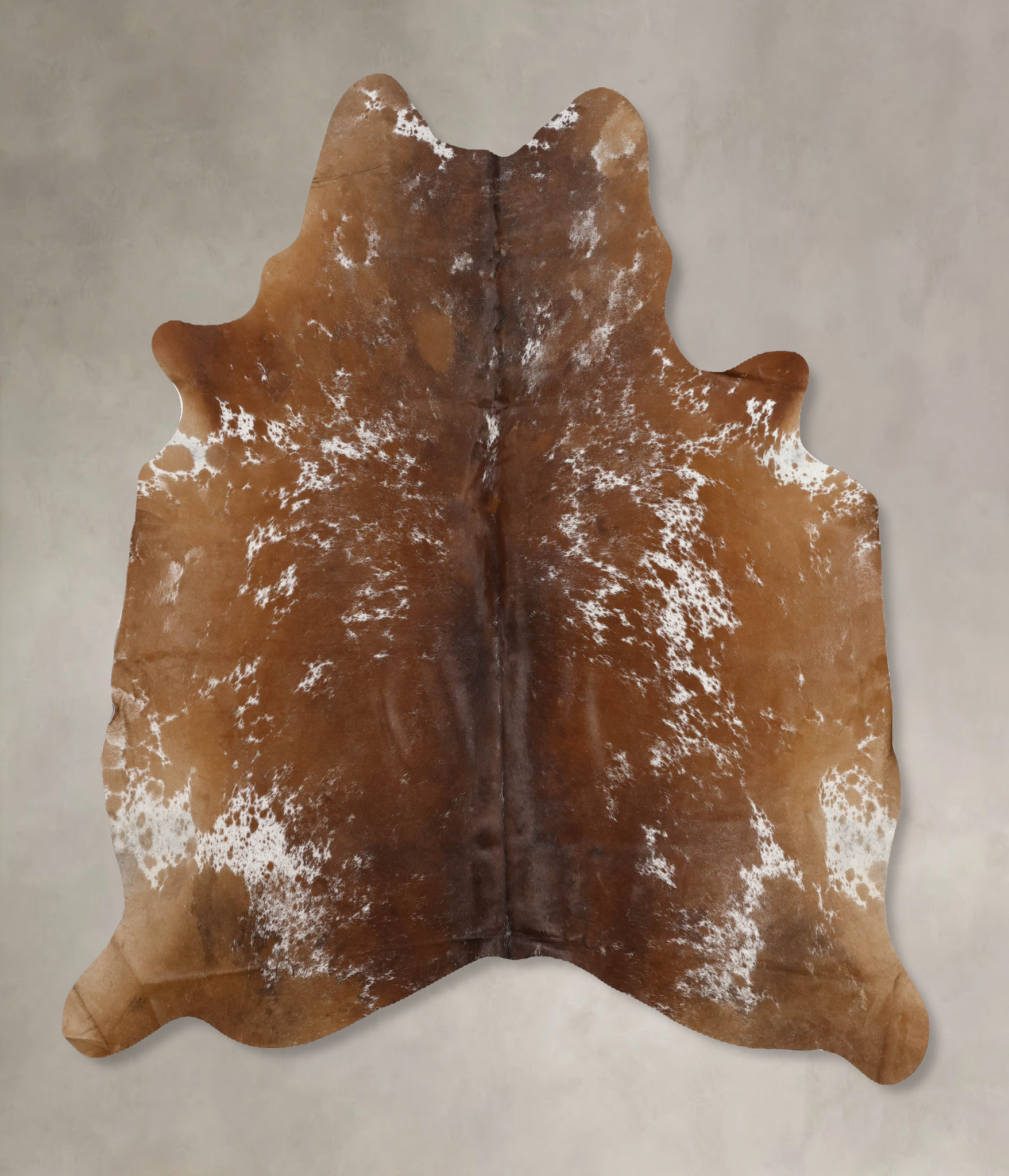 Salt and Pepper Brown Cowhide Rug #B10808