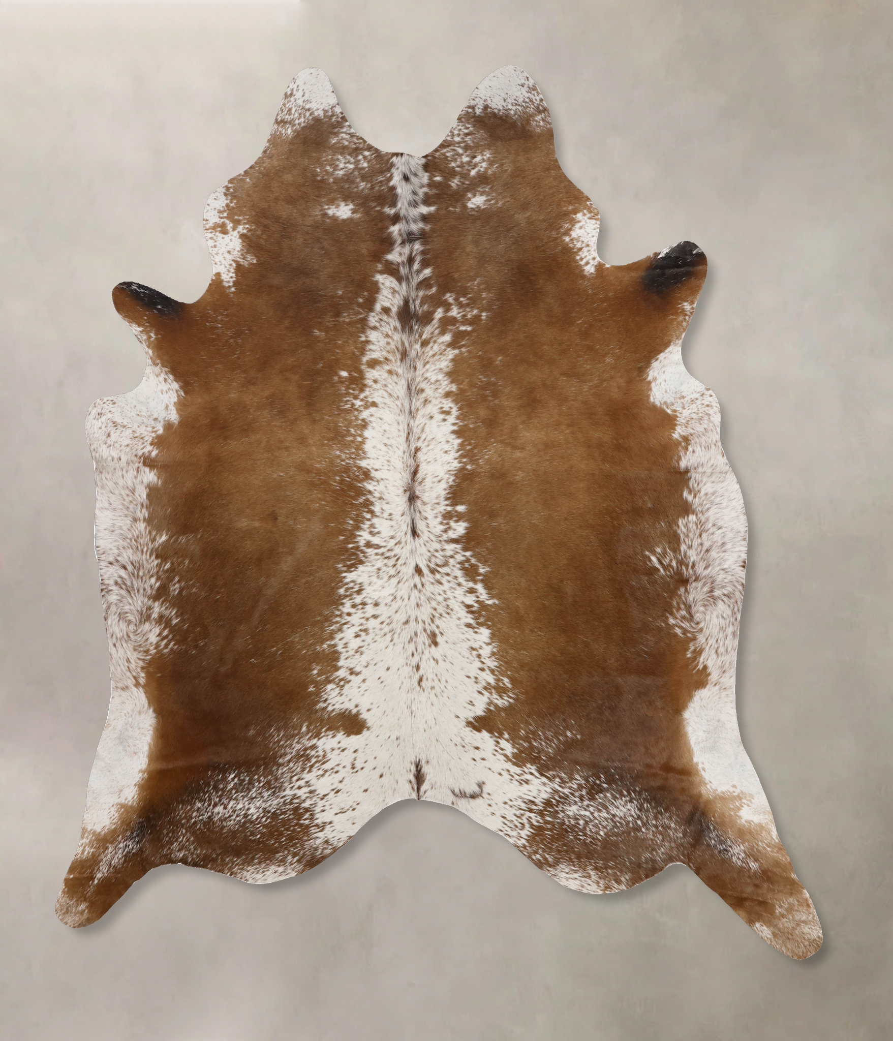 Salt and Pepper Brown Cowhide Rug #B10847