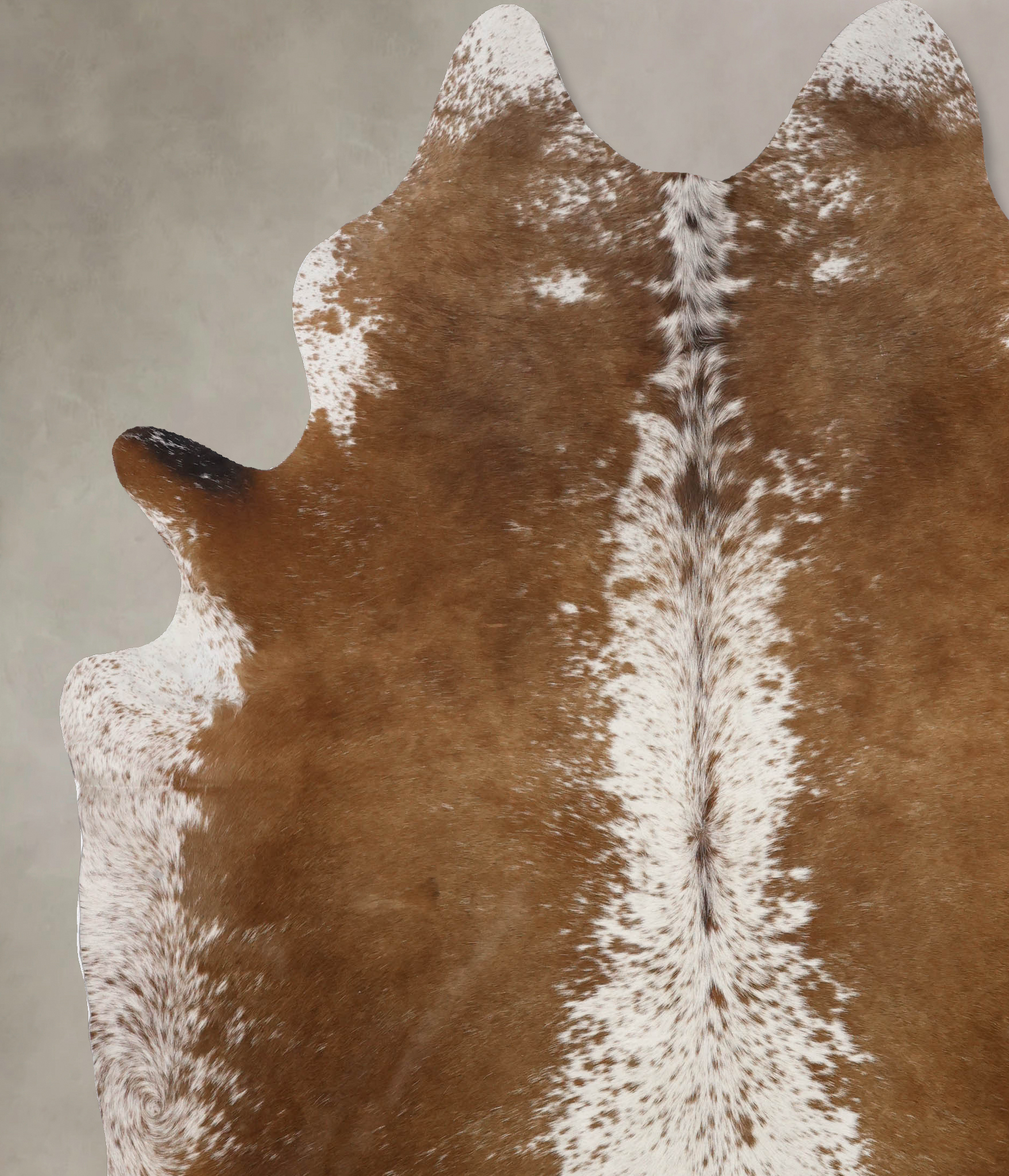 Salt and Pepper Brown Cowhide Rug #B10847