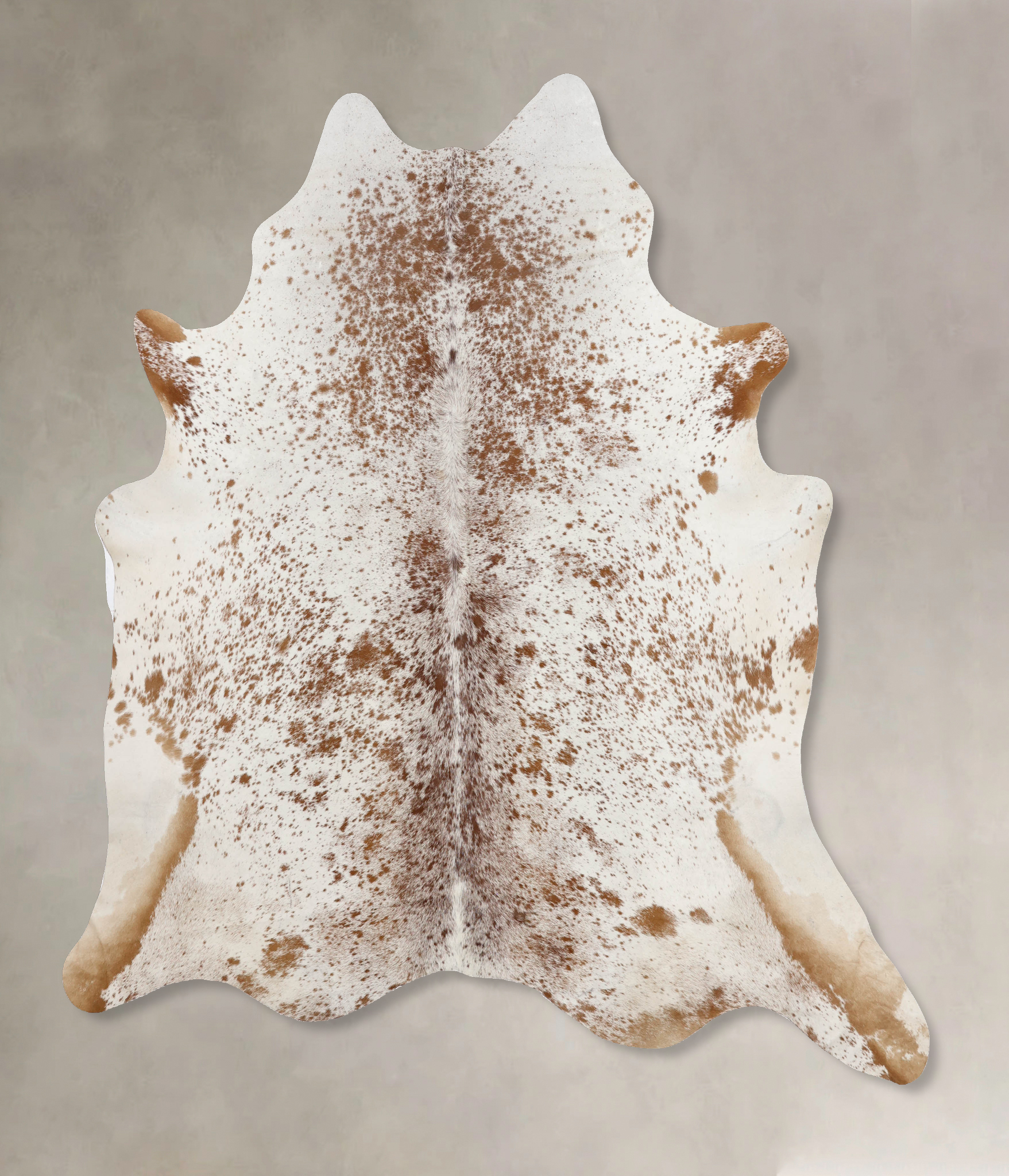 Salt and Pepper Brown Cowhide Rug #B10848