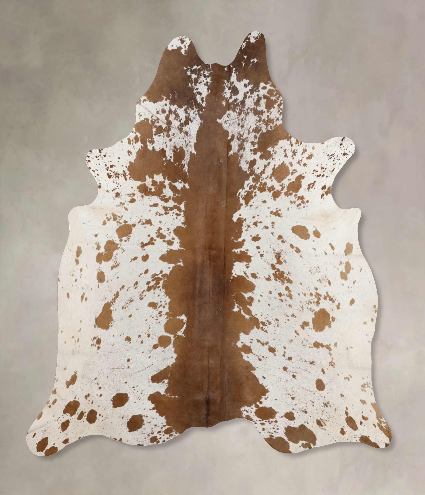 Salt and Pepper Brown Cowhide Rug #B10850