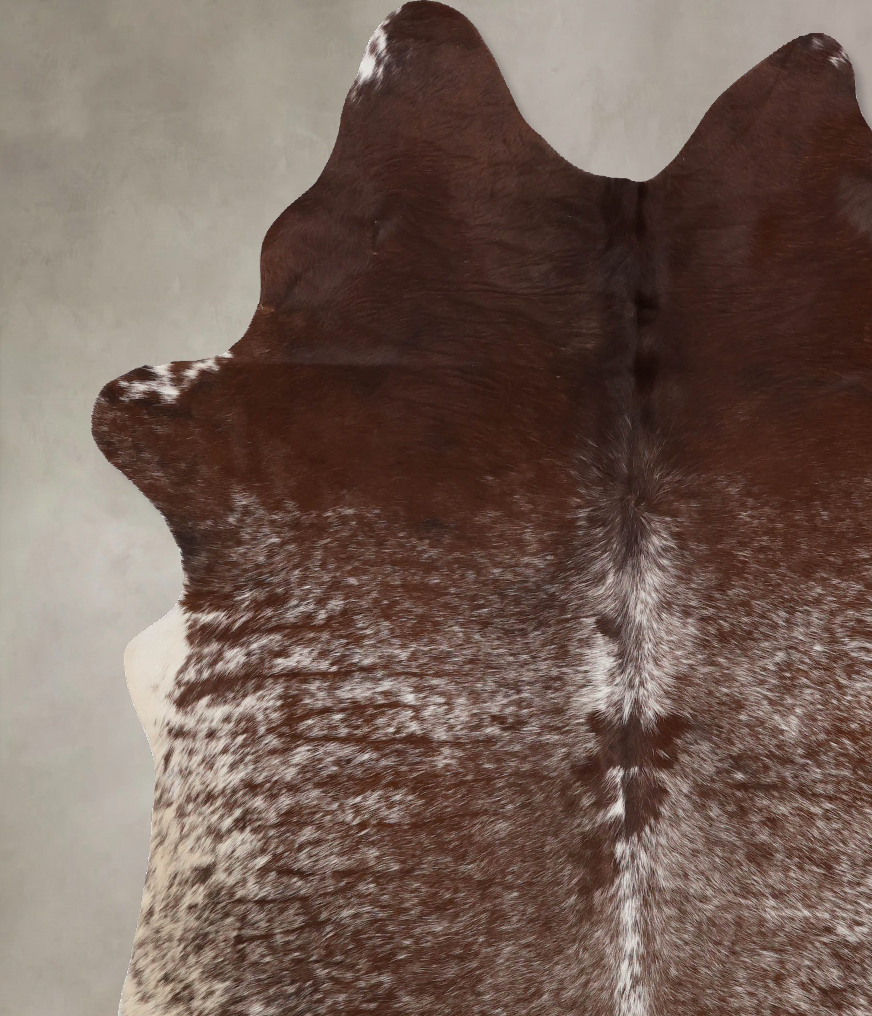 Salt and Pepper Brown Cowhide Rug #B10857