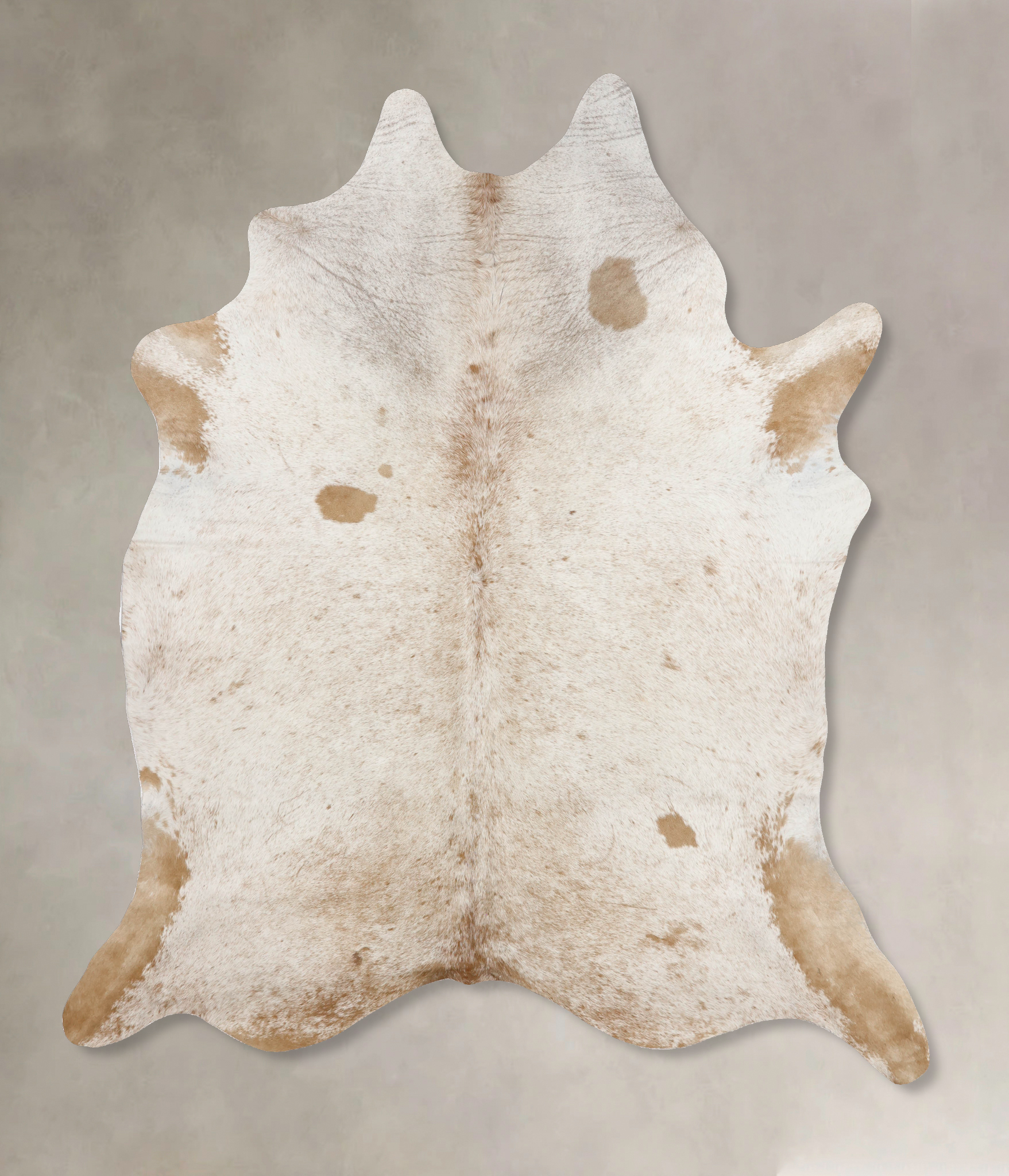 Salt and Pepper Brown Cowhide Rug #B10858