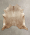 Taupe X-Large Brazilian Cowhide Rug 7'1