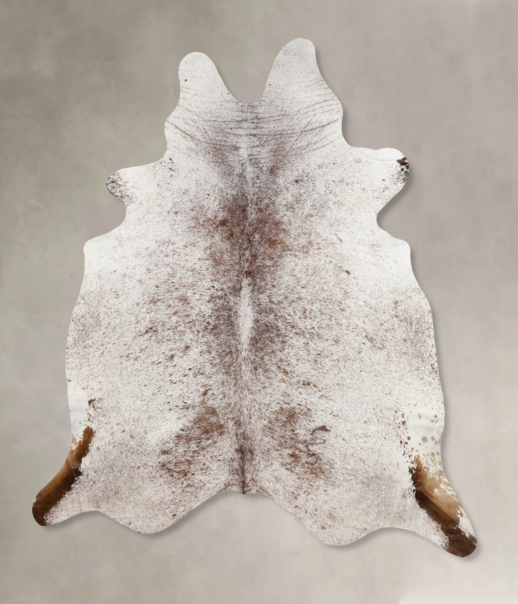 Salt and Pepper Brown Cowhide Rug #B10861