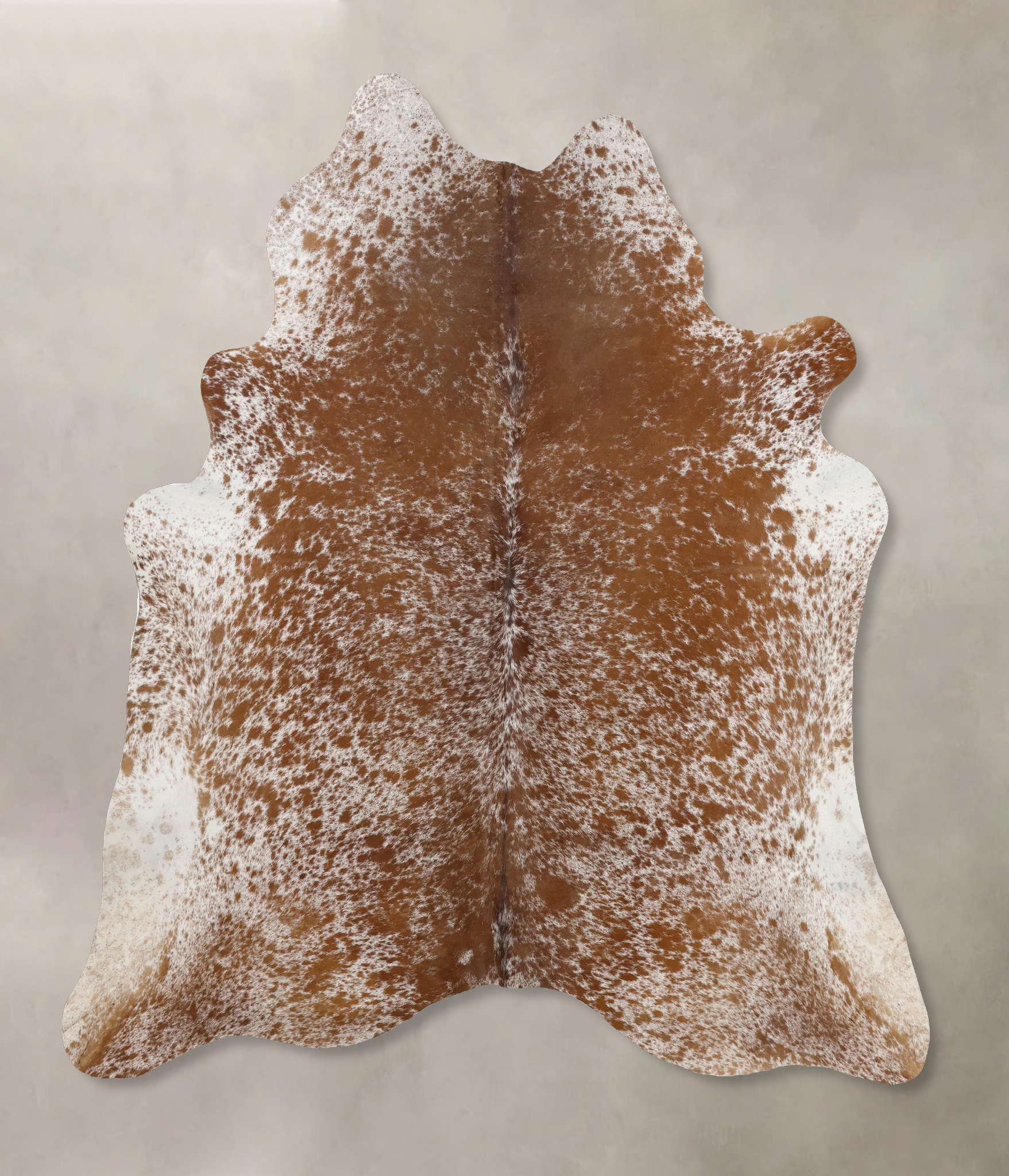 Salt and Pepper Brown Cowhide Rug #B10865