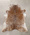 Salt and Pepper Brown XX-Large Brazilian Cowhide Rug 7'8