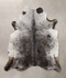 Salt and Pepper Black X-Large Brazilian Cowhide Rug 7'5