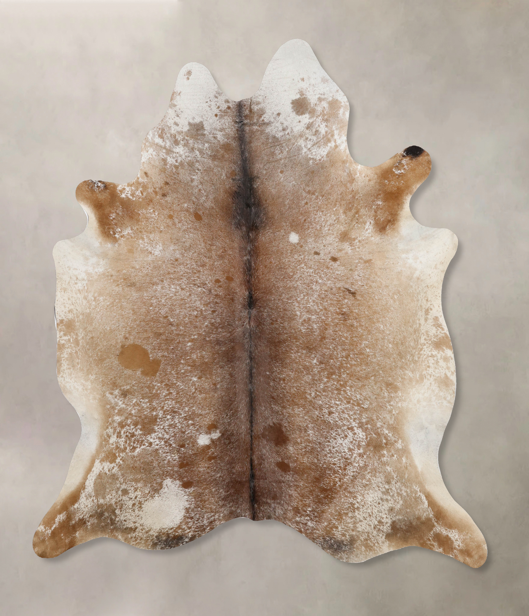 Salt and Pepper Brown Cowhide Rug #B10879