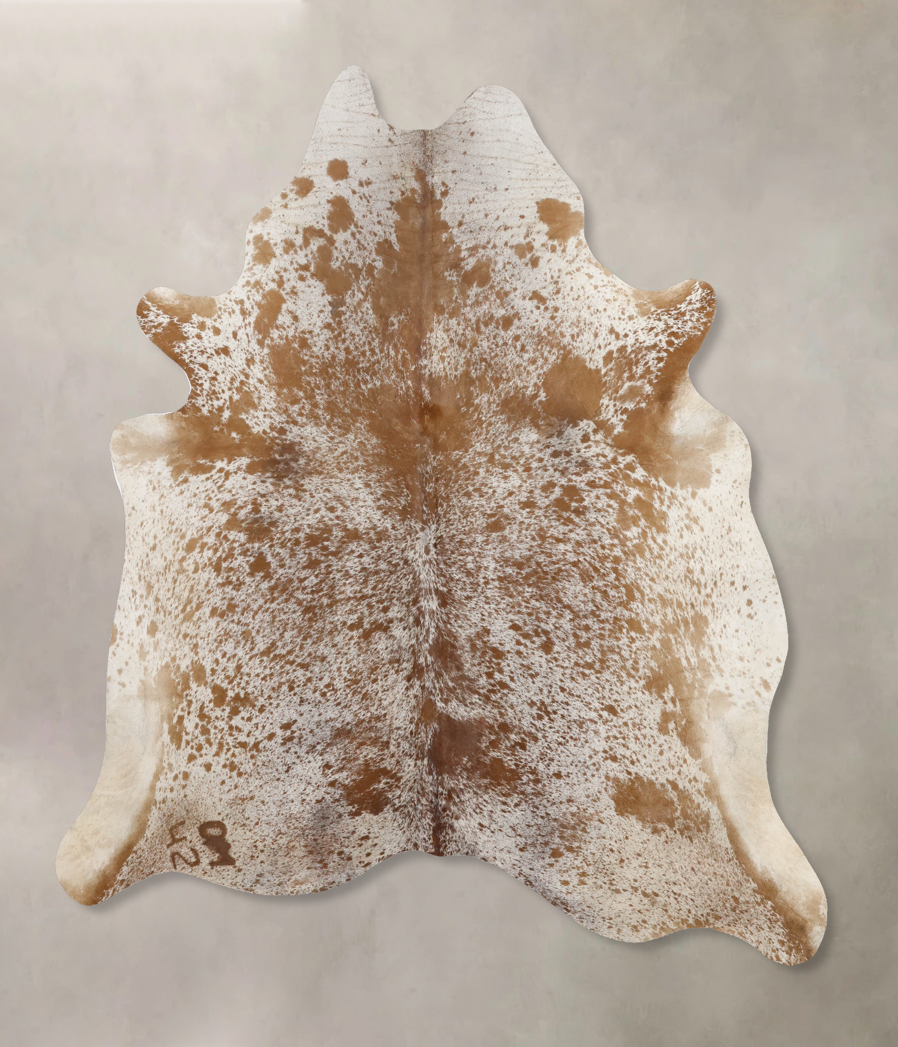 Salt and Pepper Brown Cowhide Rug #B10880