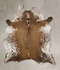 Salt and Pepper Brown XX-Large Brazilian Cowhide Rug 7'11