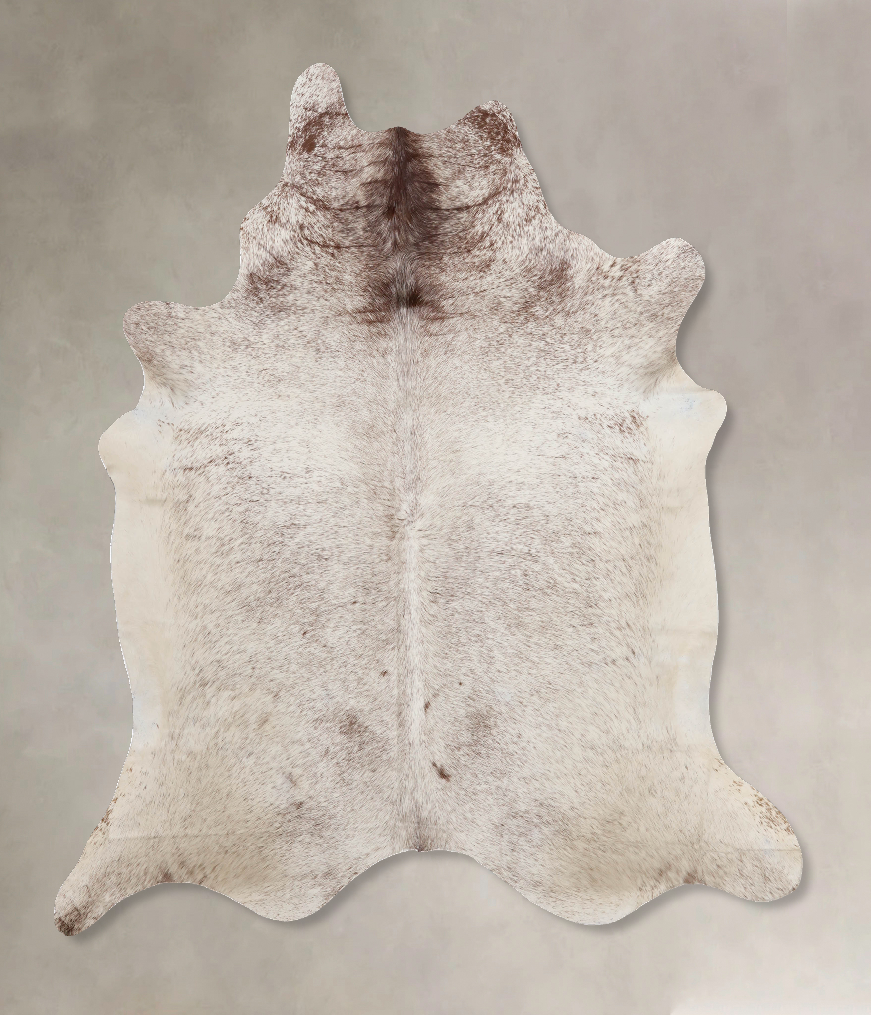 Salt and Pepper Brown Cowhide Rug #B10886