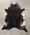 Salt and Pepper Black XX-Large Brazilian Cowhide Rug 7'9