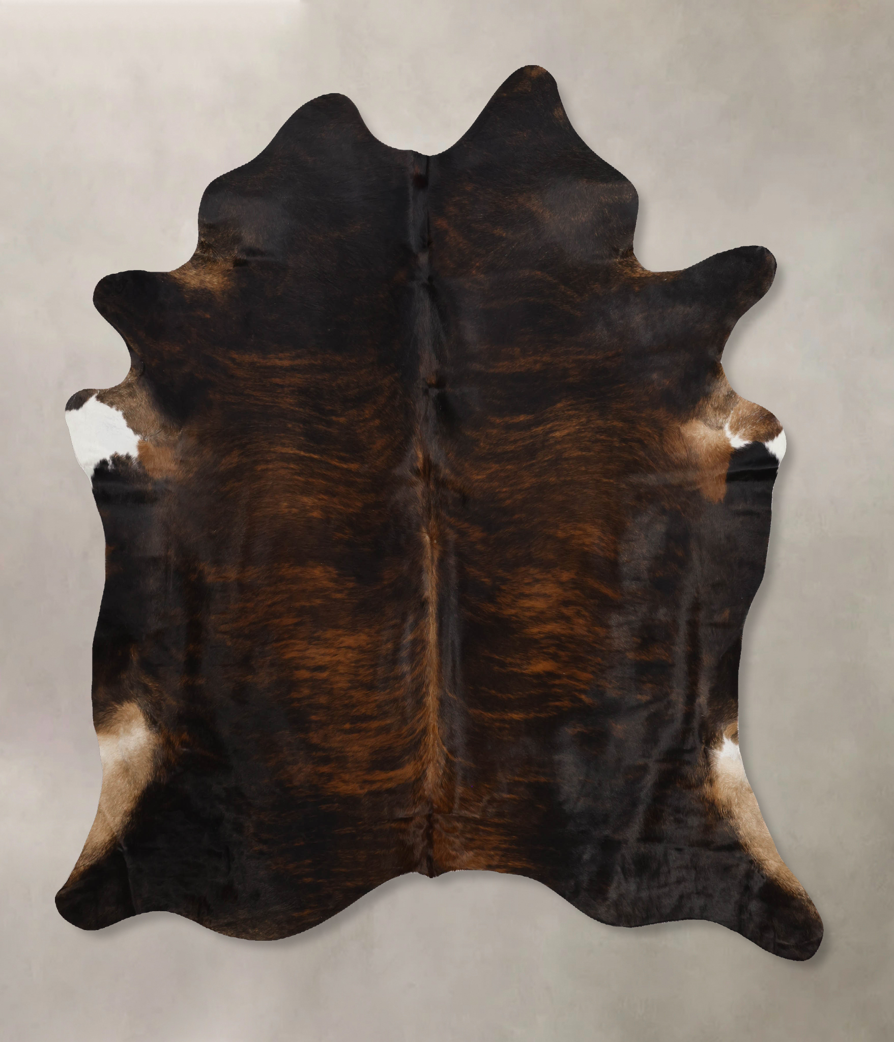 Dark Brindle Cowhide Rug #B10916